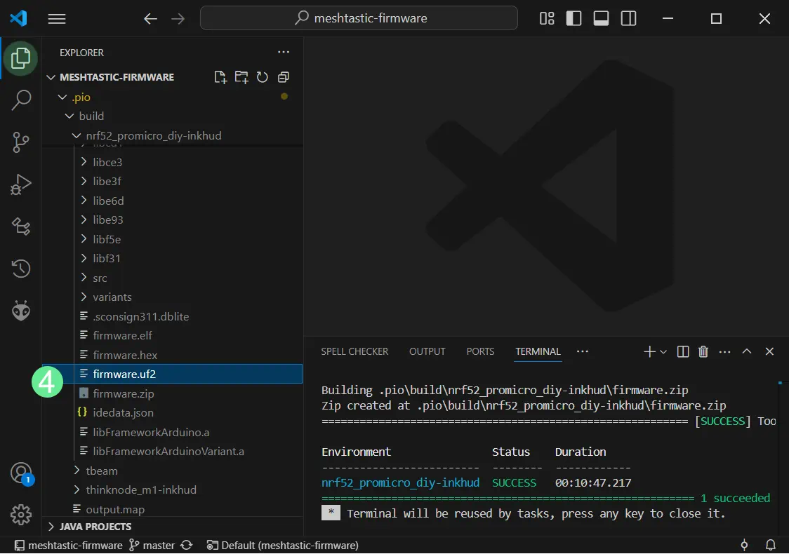 uf2 output file from firmware build